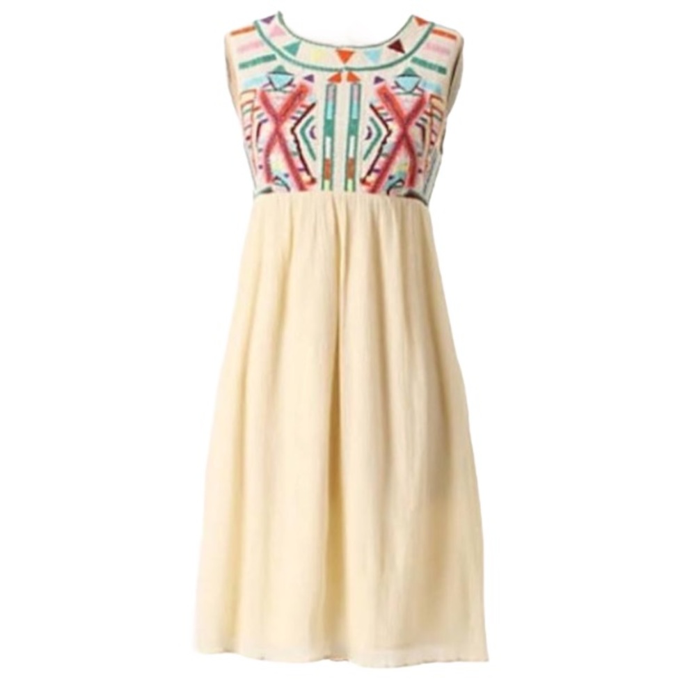 Anthropologie Gryphon Embroidered Dress Size 12